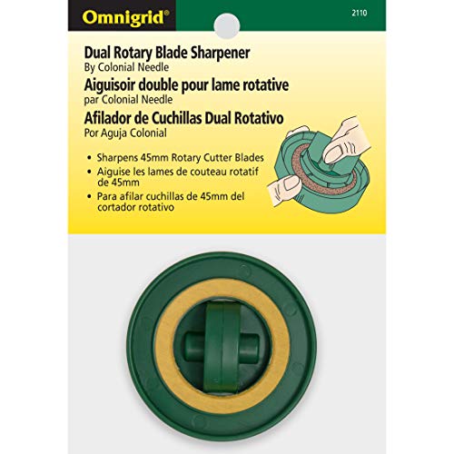 Dritz Omnigrid Rotary Cutter Dual Sharpener,Green | Simply Twist and Sharpen