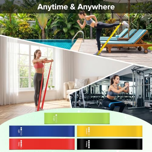 40 Pcs Fitness Resistance Band Sets Bulk with Storage & Carry Bag