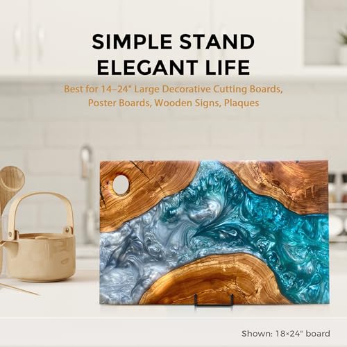 TR-LIFE 3 Pack 12 Inch Plate Stands for Display - Large, Metal Picture Frame Holder Stand + Easels for Decorative Platter, Book, Plaque, Photo, Table Top Art - size: 12 Inch