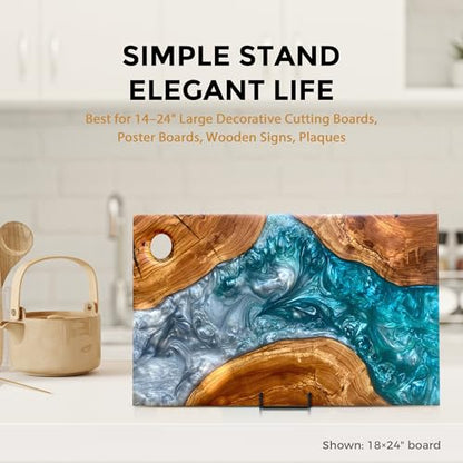 TR-LIFE 3 Pack 12 Inch Plate Stands for Display - Large, Metal Picture Frame Holder Stand + Easels for Decorative Platter, Book, Plaque, Photo, Table Top Art - size: 12 Inch