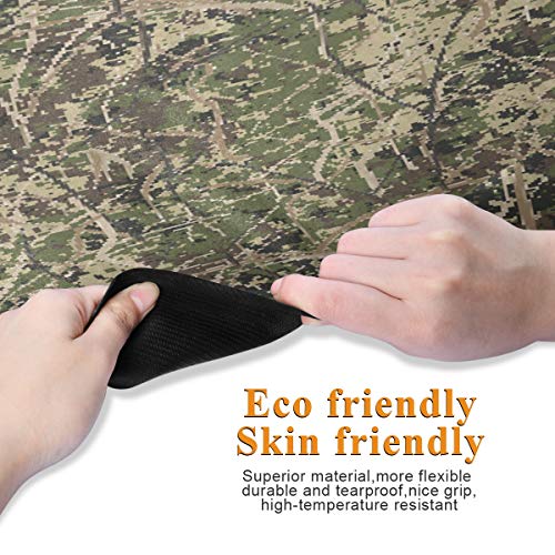 Qilmy Fantasy Mandala Pattern Yoga Mat, Non-Slip Texture Pro Yoga Mat Eco Friendly Exercise & Workout Mat for Yoga, Pilates and Floor Exercises - color: Abstract Hunting Camo