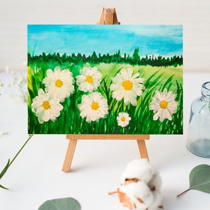 Aodaer 8 Pack Wood Panels 5 x 7 Inch Wooden Panels Canvas Unfinished Craft Wood Boards Panels for Art Crafts Acrylic and Oil Painting Pouring DIY Projects - size: 5 x 7 Inch