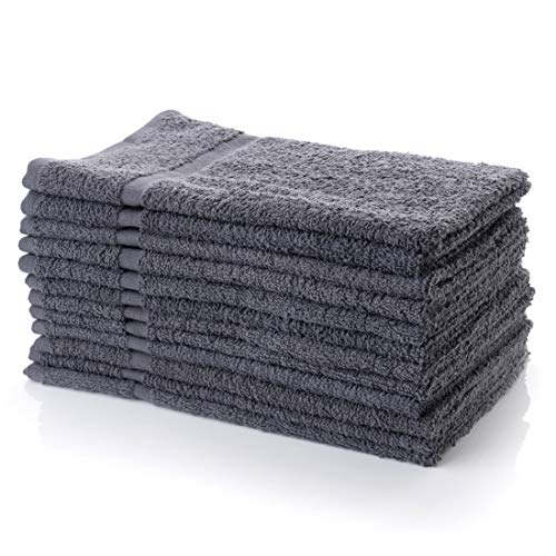 SIMPLI-MAGIC Towels, Hand, Gray 12 Count - color: Gray, size: 12 Count