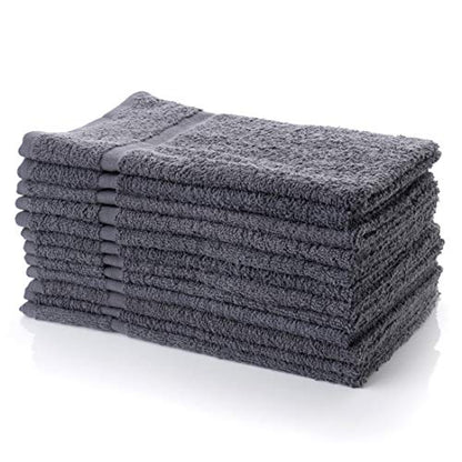 SIMPLI-MAGIC Towels, Hand, Gray 12 Count - color: Gray, size: 12 Count