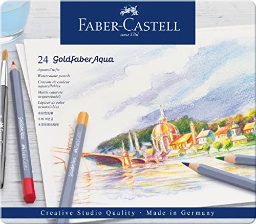 Faber-Castell Creative Studio Goldfaber Watercolor Pencils (24 Count) - size: 24 Count (Pack of 1)