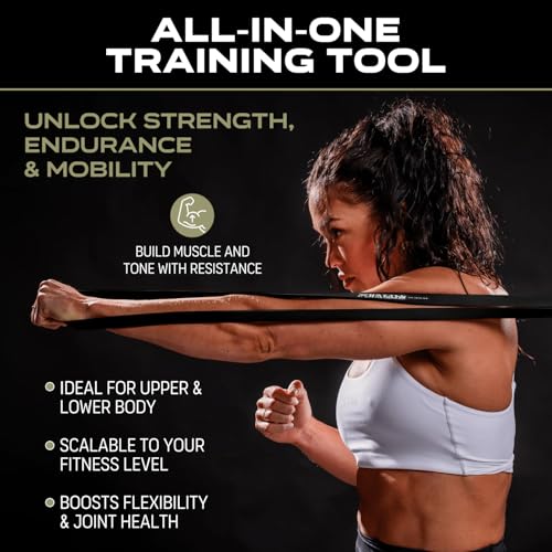 Battle Bunker Resistance Bands for Working Out - Heavy Duty Pull-Up Assist | Stretch Bands for Exercise and for Pull-Up Assistance, Strength Training and Powerlifting. Multi-layer Natural Latex, 3 Pack
