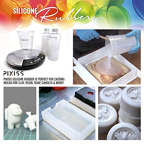 Silicone Mold Making Kit Liquid Silicone Rubber Bubble Free Translucent Clear Mold Making Silicone-Mixing Ratio 1:1-Molding Silicone for Resin Molds, Silicone Molds DIY (4kg/Gallon Kit) - size: 4kg Kit