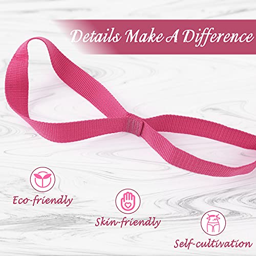 Scotamalone Stretching Strap Yoga Strap Physical Therapy for Home Workout, Exercise, Pilates and Gymnastics, 10 Loops Non-Elastic Stretch Bands with Aesthetic Packaging for Women & Men - color: Pink