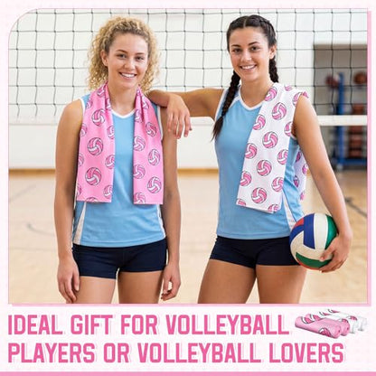 FuWeave 12 Pcs Volleyball Cooling Towels Gifts 40 x 12 Inch - color: Volleyball, size: 40 x 12 inches