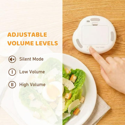 Egg-Shaped Kitchen Timer, Twist Dial Magnetic Kitchen Timers for Cooking, LCD Digital Display, Easy to Use, 180-minute Countdown Timers for Eggs, Bacon & Everyday Cooking