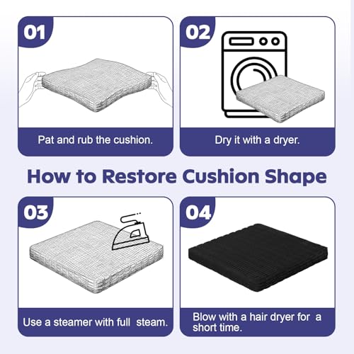 Meditation Cushion, Meditation Mat with Knee Support, Ink Black - color: Ink Black, size: 24X24X2 Inch