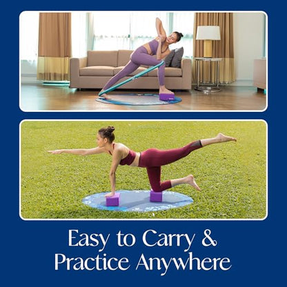 Tumaz Non-Slip Yoga Blocks，High-Density EVA Foam 2 Pack for Yoga & Pilates - color: purple-2ps