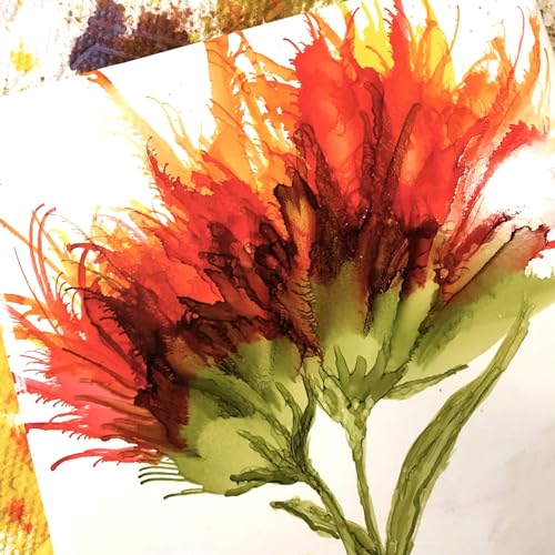 Pixiss Red Alcohol Ink Set - 5 Shades of Highly Saturated Alcohol Ink for Epoxy Resin Supplies, Yupo Paper, Tumblers, Coasters - Resin Colorant for Epoxy Resin and Resin Art Supplies - color: Reds
