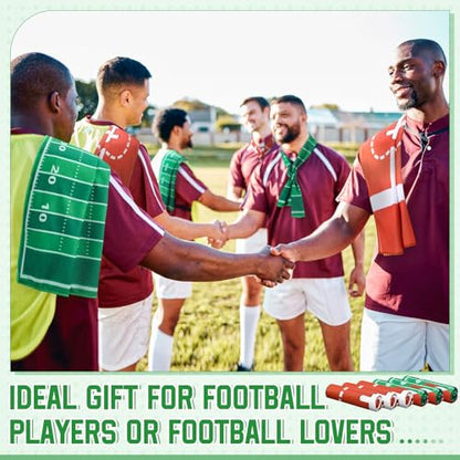 FuWeave 12 Pcs Brown Football Cooling Towels Gifts 40 X 12 Inch - color: Brown, size: 40 x 12 inches