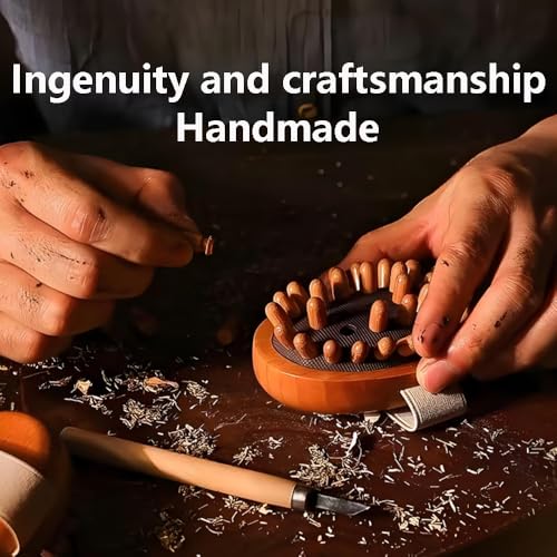 EULOGIST 4Pcs Wood Therapy Massage Tools Lymphatic Drainage Massager Wooden Massager Body Sculpting Tools for Body gua sha,Anti-Cellulite,Pain Relief