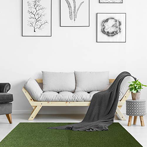 We Sell Mats 3/8 Inch Thick Interlocking Foam Carpet Tiles Durable Carpet Squares Anti Fatigue Support for Home Office or Classroom Use - color: Olive, style: 48 Square Feet (12 Tiles)