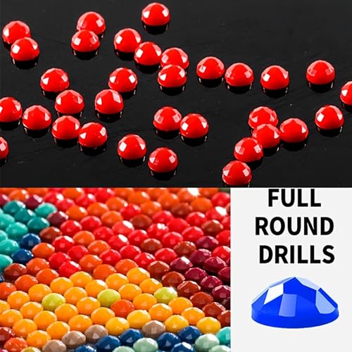 KUFWKEY Bookshelf Diamond Painting Kit,Dargon Diamond Art Kits for Adults | Skull & Dragon Design, DIY Craft Kit,Halloween Diamond Art,Large size 15.7x31.5inch,Gem Art and Crafts,Gothic Diamond dots - color: AM6021