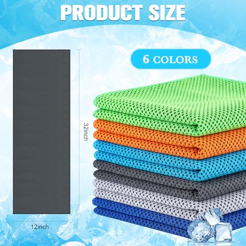 Maitys 600 Pcs Cooling Towel Bulk for Neck and Face, Fresh Colors - color: Fresh Colors