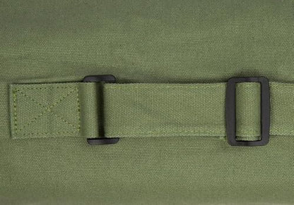 Cotton yoga mat bag with Pockets and Adjustable Strap - Full Zip Cargo Yoga Mat Carrier Bag - Bag for 1/4" 1/3" Thick Yoga Mat - color: Green, size: XL