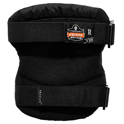 Ergodyne ProFlex 230 Soft Cap Knee Pads, Buckle Closure, Black - style: Buckle Closure