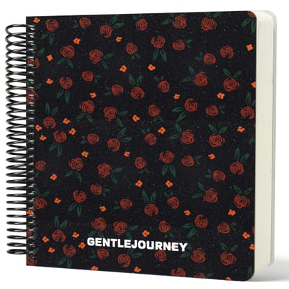 Hardcover Sketchbook,7.2"x8.3"Spiral Bound Drawing Pad,Midnight Roses | 150gsm(92lb)Acid-Free Thick Paper,Blank Art Journal for Adults,Artists&Beginners,Ideal for Sketching,Doodling and Mixed Media - color: midnight roses