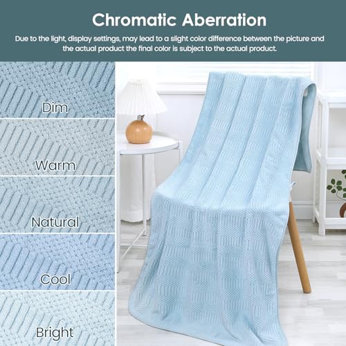 JML Microfiber Bath Towels, Light Blue, 30" x 60", 2 Pack - color: Diamond Cross Grid Light Blue, size: 2 Pack (30 in x 60 in)