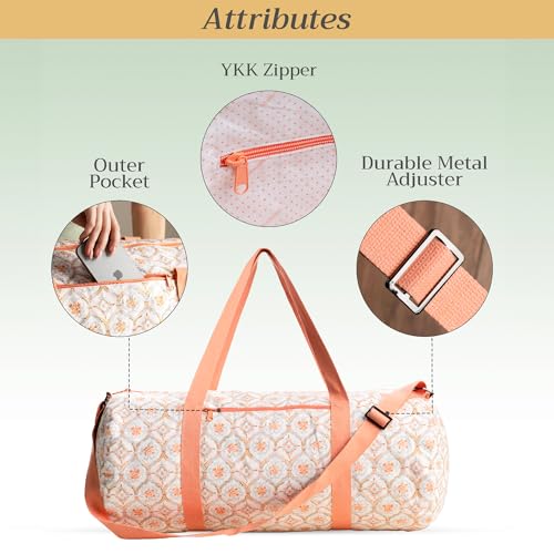 Maison d' Hermine Yoga Mat Duffle Bag Gym Tote Yoga Mat Carry Bag - color: Fair Isle, style: Yoga Mat Gym Bag