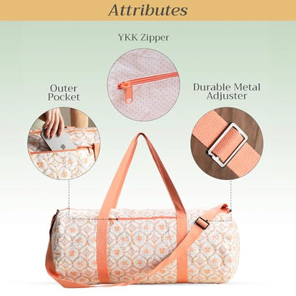 Maison d' Hermine Yoga Mat Duffle Bag Gym Tote Yoga Mat Carry Bag - color: Fair Isle, style: Yoga Mat Gym Bag