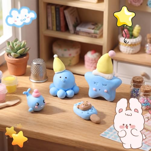 VioraWhite 72 Pcs 38oz Air Dry Clay Bulk Modeling Clay,Sky Blue | Ultra Lightweight Foam Modeling Clay for Kids Adults, DIY Gifts Party Arts Crafts, School Project Supplies - color: Sky Blue