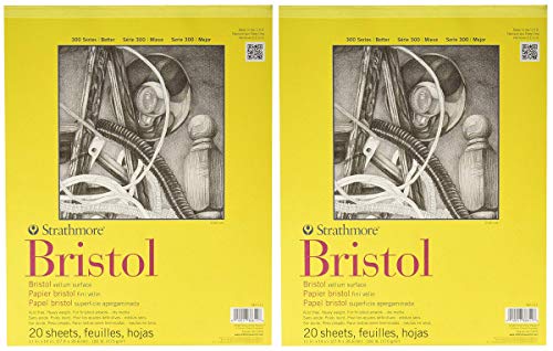 Strathmore Bristol Vellum Paper Pad 11x14-20 Sheets