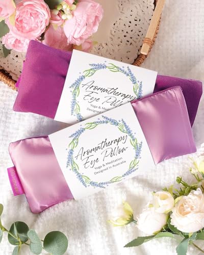 Hihealer Weighted Eye Mask for Sleeping, Lavender Eye Pillow for Spa Yoga - color: Purplex2