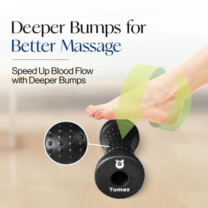 Tumaz Foot Roller for Deep Tissue Massage & Reflexology - color: Turquoise