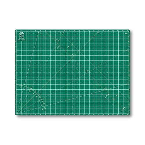 KC GLOBAL A2 (24"x18") Self-Healing Cutting Mat (Dark Green) - Sturdy, Reversible, Eco-Friendly, Non-Slip. Premium Desk Mat for Crafters, Quilters, and Hobbyist - color: Dark Green, size: 24"L x 18"W