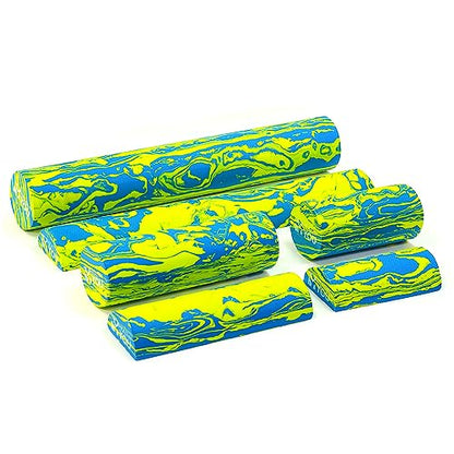 Low Density Soft/Medium Foam Physical Therapy Roller (12" Half Round) - size: 12" Half Round