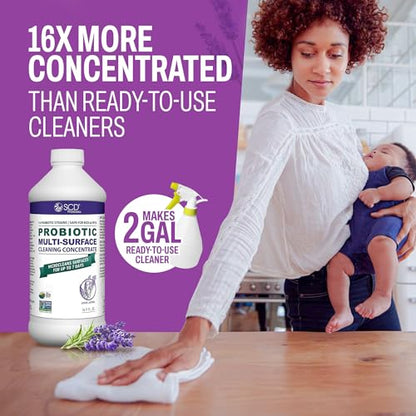 SCD Probiotics Cleaning Concentrate Lavender, Plant-based Cleaner – 3 Pack - size: 17 Fl Oz (Pack of 3)