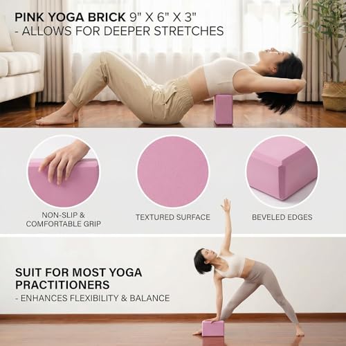 Pilates Kit, Home Pilates Equipment for Women, Workout Kit with 14.5" Pilates Ring and Ball,Yoga Block, Yoga Knee Pad Mats, Resistance Bands, Ankle Weights, Sliders & Grip Socks Accessories