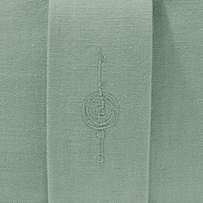 renoo Round Organic Meditation Cushion Zafu - Buckwheat Meditation Pillow for Yoga and Mindfulness - Adjustable Height - Floor Cushion - GOTS Certified Cotton Washable Cover - 13x7 - seafoam - color: Seafoam