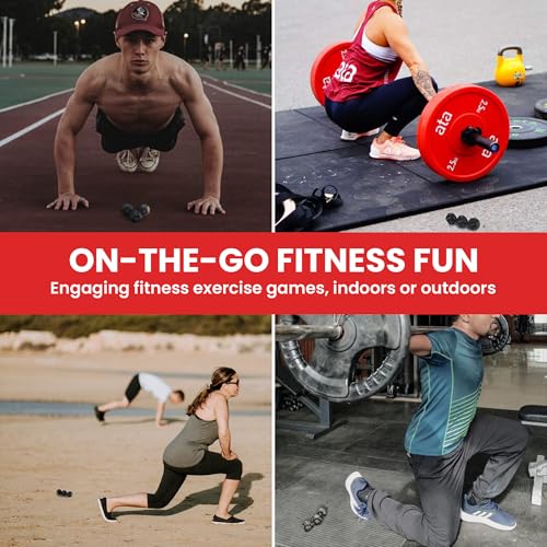 Rubberbanditz - Fitness Dice for Exercise & Workouts | Three Engaging 12-Sided Full Body Workout Dice | Ideal for Crossfit, Home Workouts, and Gyms | Fun Workout Equipment