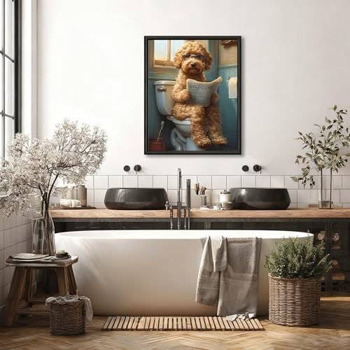 Reivworl Dog Paint by Numbers Kit for Adults Beginner 16×20 inch | Dog Paint by Number Kits 16×20 inch, Crafts on Canvas with Gifts. - color: 02-Dog Frame