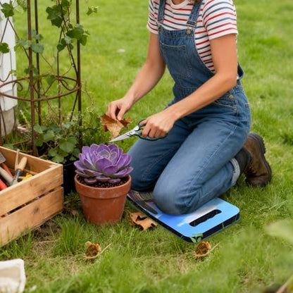 MELOTOUGH Garden Kneeling Pad, 1" Thick Soft NBR Foam Kneeling Pads for Gardening, Cleaning, Work - Lightweight & Comfortable, 15.75"x7.2" (Cactus) - color: Cactus
