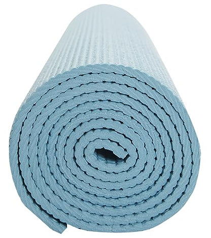 Everyday Yoga Deluxe Mat, Spacious 72"x24" Non-Slip, 3-5mm Extra Thick - color: Slate Blue, size: 5mm Thick