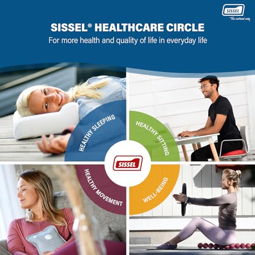 SISSEL Classic Neck Pillow Size L | Unique Incline for Disc & Vertebrae Relief | 5-Year Shape Stability Guarantee | Includes Washable Velour Cover | Dimensions: Approx. 47 x 33 x 14 cm - size: Large