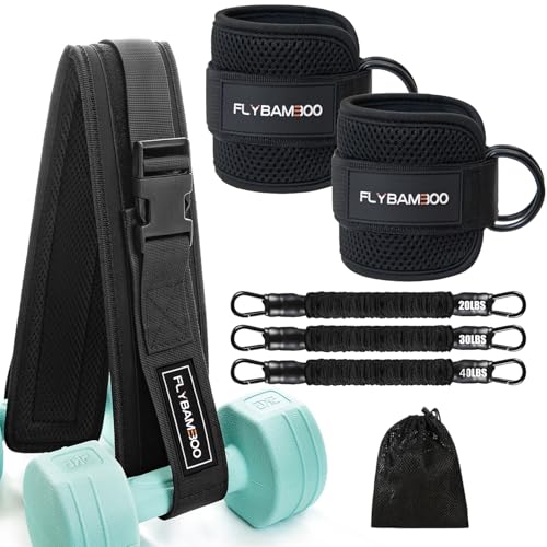 Hip Thrust Belt for Weights and Ankle Resistance Bands With Cuffs for Working Out,Hip Thrust Belt for Dumbbells Heavy, Kettlebells, Plates,Hip,Leg and Booty Builder, Glute Bridge Band - color: Black