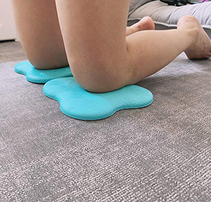 Yoga Knee Pad Cushion Extra Thick for Knees Elbows Wrist Hands Head Foam Yoga Pilates Work Out Kneeling pad - color: lake blue