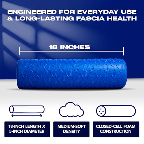 MELT Method 18 Inch Travel Soft Foam Roller- Half the Length of The MELT Full Body Roller