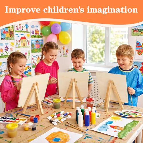 15-Pack Unfinished Wood Canvas Boards for Painting, 3 Sizes - Wooden Panels for DIY Art, Home Decor, and Craft Projects