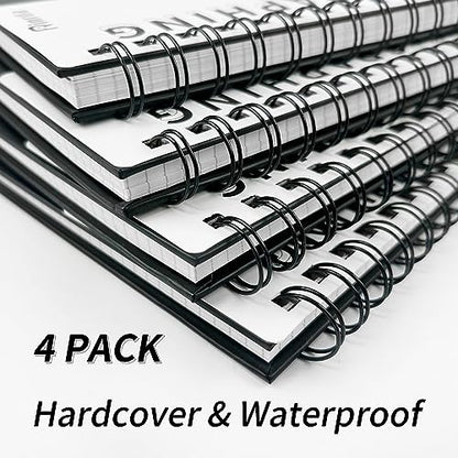 Large Lined Notebook Spiral Notebook 8.5" x 11"-4 Pack LINED Notebook 7mm Ruled Hardcover Notebook 120 Pages 100 GSM Thick Paper Notebook Hardcover Journal for School, Office,Study and Notes | 4 Pack LINED Notebook Ruled Hardcover Notebook Thick Paper Not