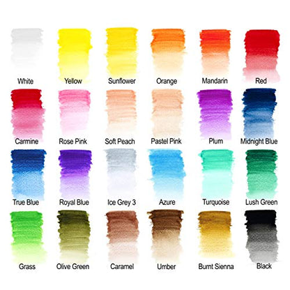 Winsor & Newton Studio Collection, Watercolor Pencils, Set of 24 | Highly pigmented, Wax-Based, Can be Used Wet/Dry, Add Water & Brush to Create Painterly Effects, Break-Resistant Points. - style: 24 Watercolor Pencils