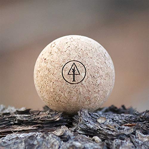 Travel Cork Massage Ball | Lightweight, Sustainable Alternative to Lacrosse Ball for Muscle Pain Relief (1.9 Inch (Pack of 1), Sanded Cork) - size: 1.9 Inch (Pack of 1)