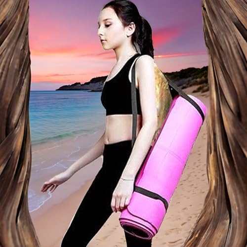 Yoga Mat Straps For Carrying - Yoga Mat Elastic Straps,Adjustable Yoga Carrying Strap Holder Straps,Exercise Mat Carrier Strap,Weight Loss Fitness Binding Rope,Exercise and Fitness Accessories